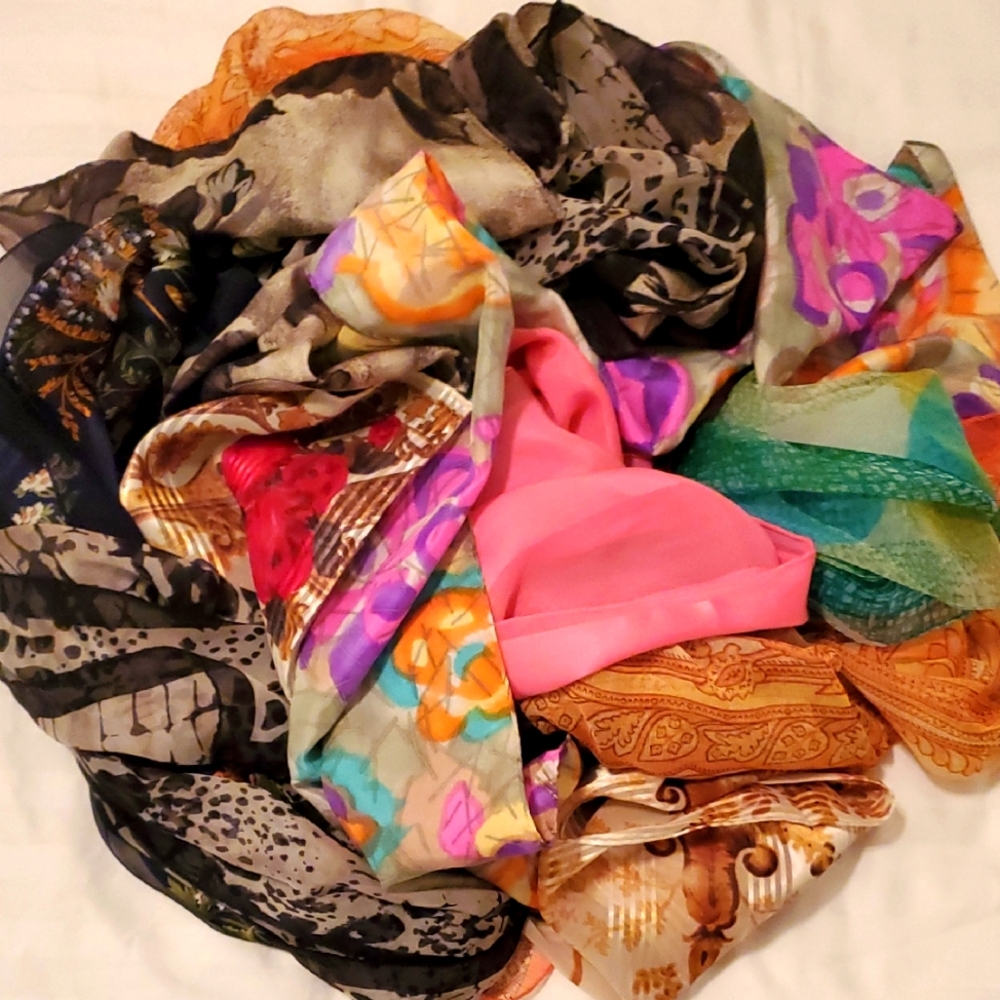 Mystery Set 5 Multicolor 🌻  Patterned Women's Scarves